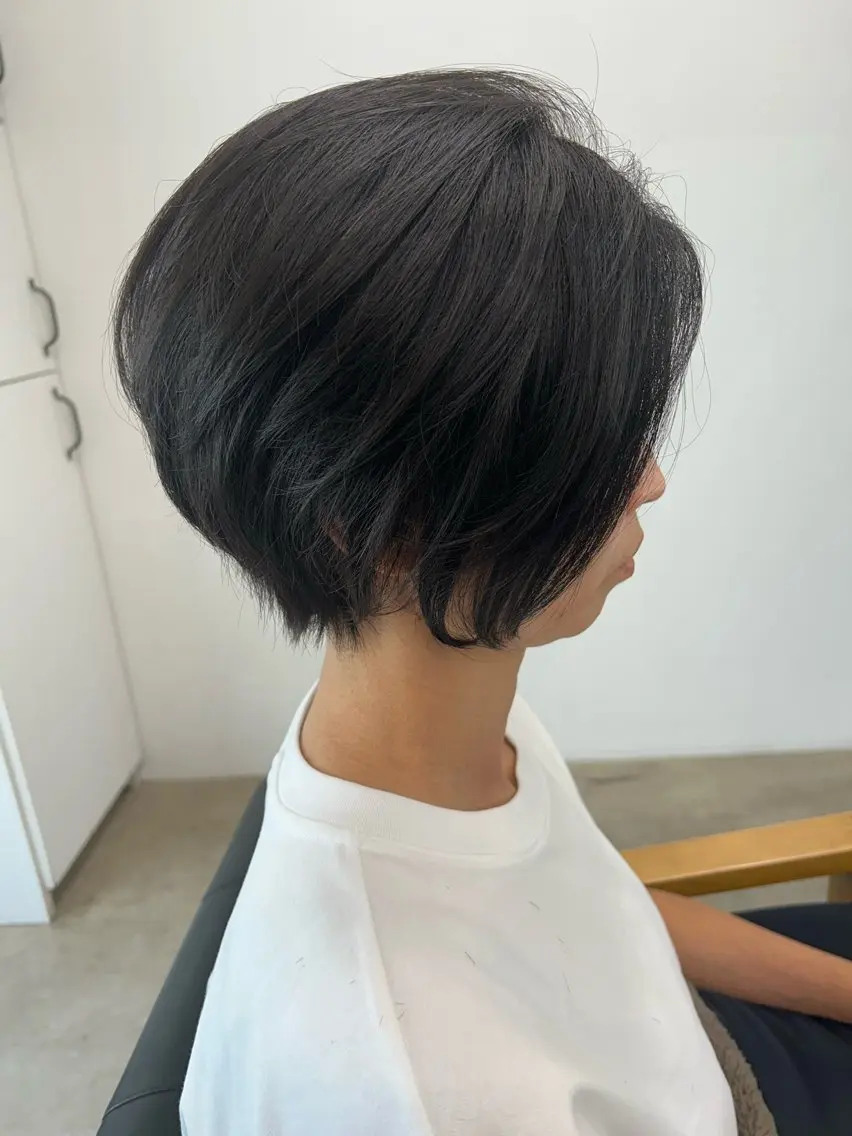 ショート ショートボブ ボブ ショートヘア 鹿子島 昇彦のヘアスタイル