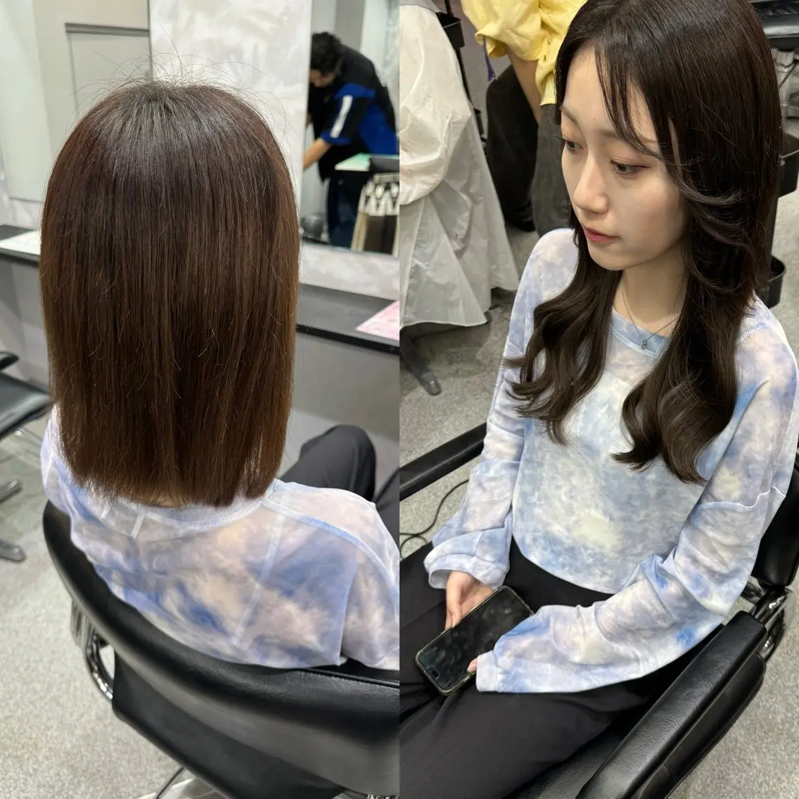 セミロング エクステ ボブカット艶髪 酸性ストレート響太のヘアスタイル