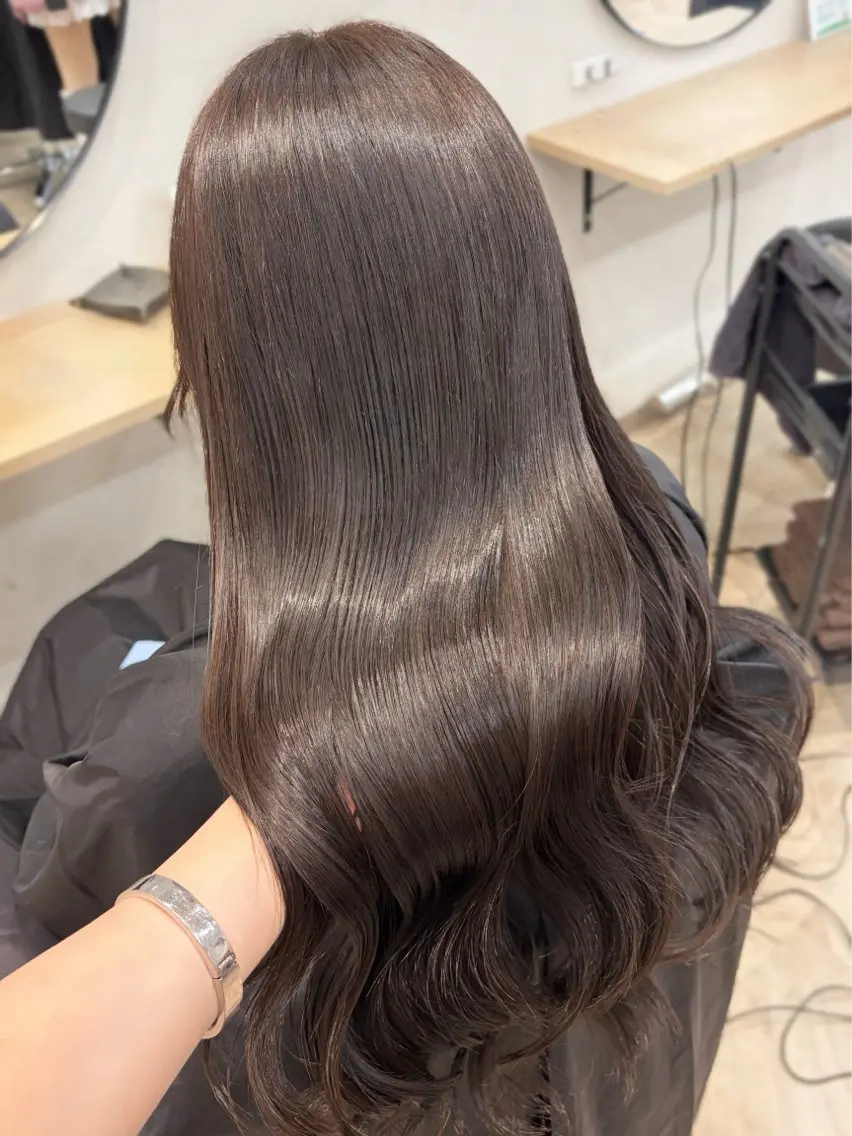 ロング カラー ロング トリートメント カット ヘアカラー トリートメント 名駅/sHiHo/透 明感カラー✨🎀/のヘアスタイル