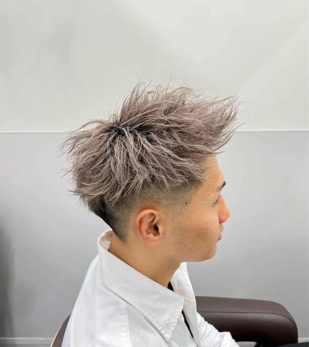 ショート メンズ メンズブリーチ 無料カットモデル募集 ✨鵜澤　佑気のヘアスタイル