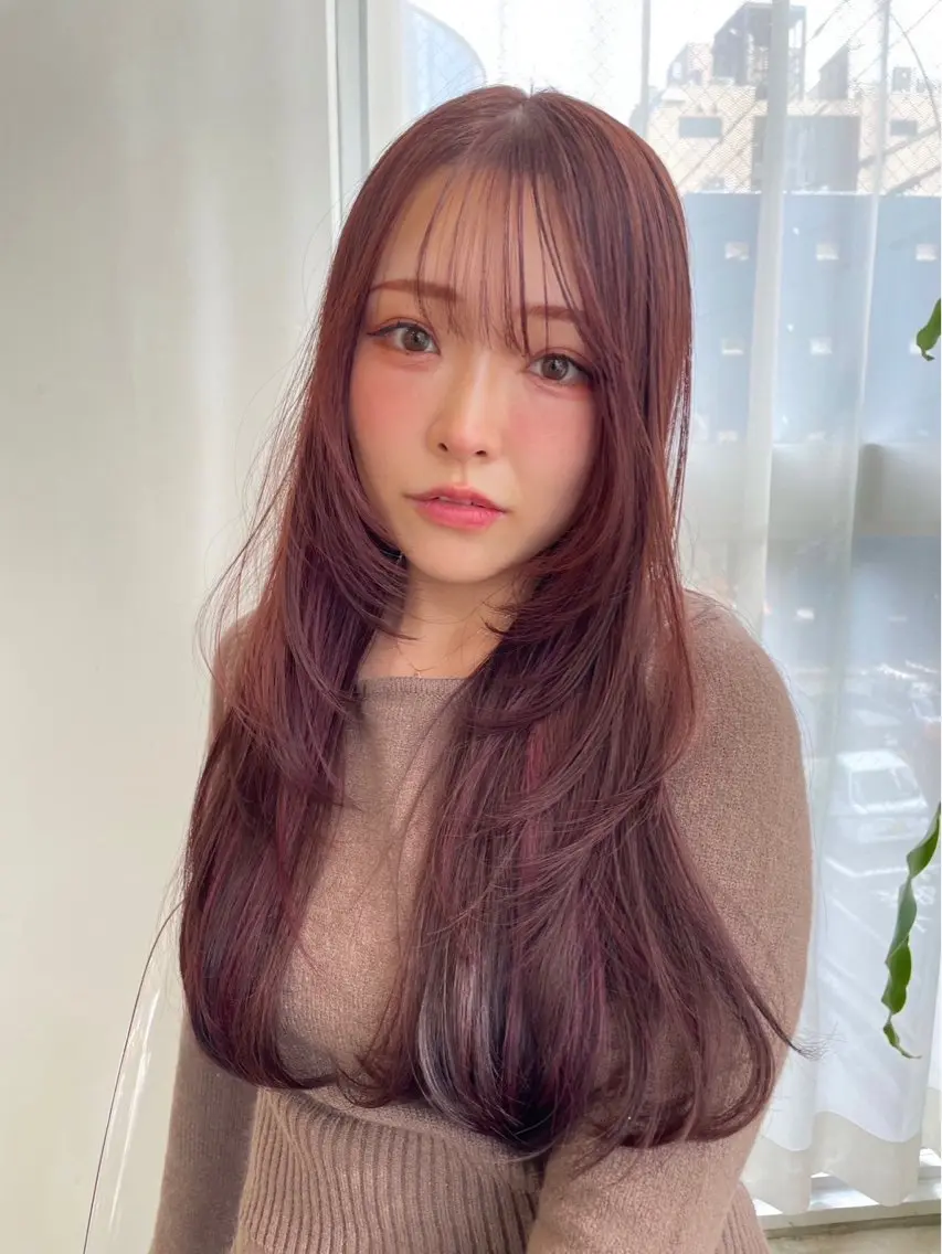 ロング カラー ヘアカラー ness🎖️ カミカリスマ受賞のヘアスタイル