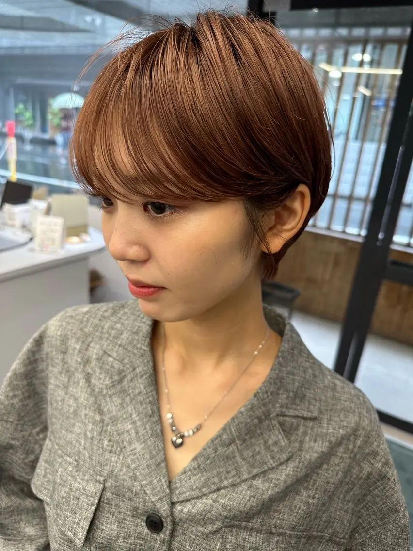 ショート カット 骨格診断で絶対可愛い ✨丸みショート✨凌弥のヘアスタイル