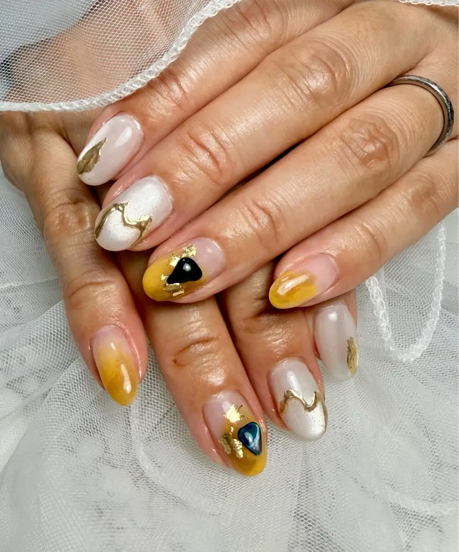ネイル アニマル柄 アートネイル チークネイル フラッシュネイル フラッシュマグ Mai’s nailのネイルデザイン