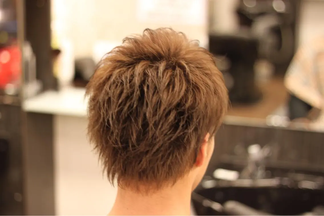 ショート カラー メンズ カット ヘアカラー 前田賢生 ご新規様はNGのヘアスタイル