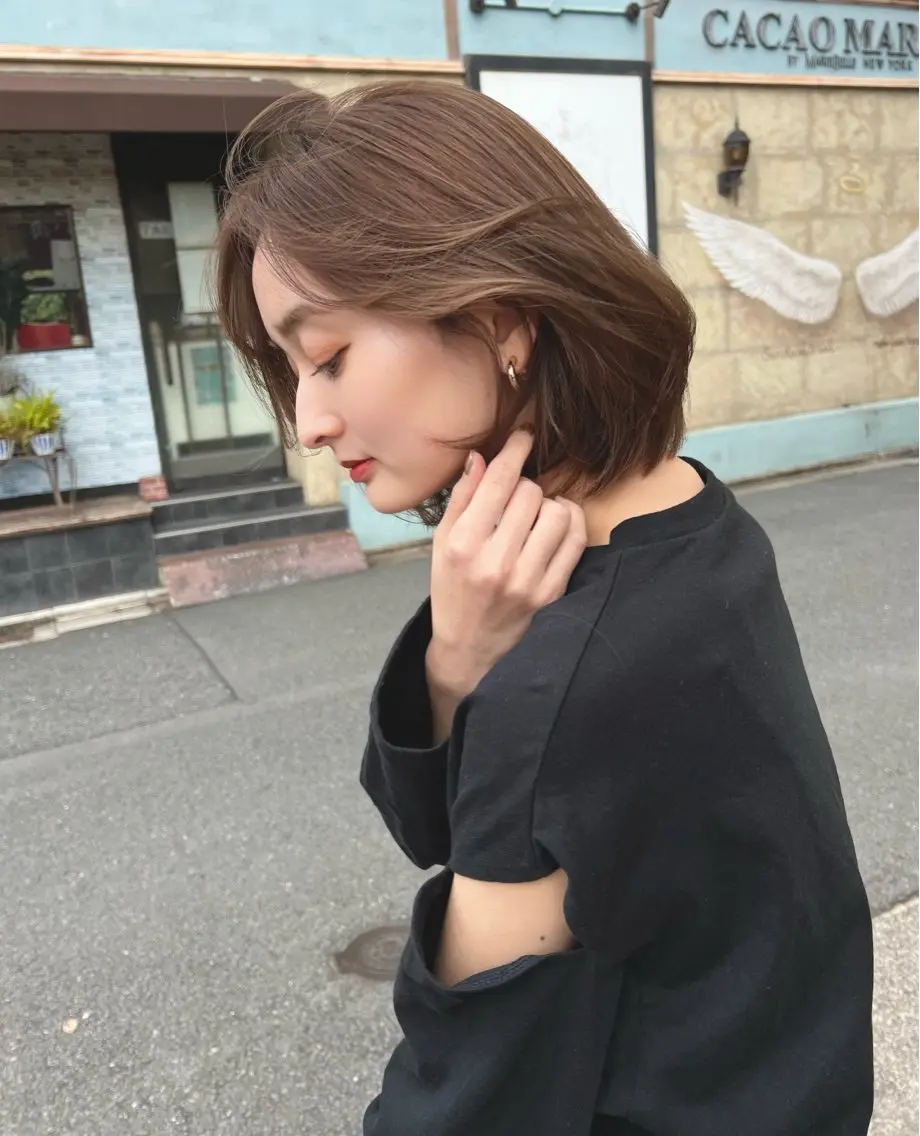 ショート カラー カット ヘアカラー トリートメント 吉ヶ別符 亮祐のヘアスタイル