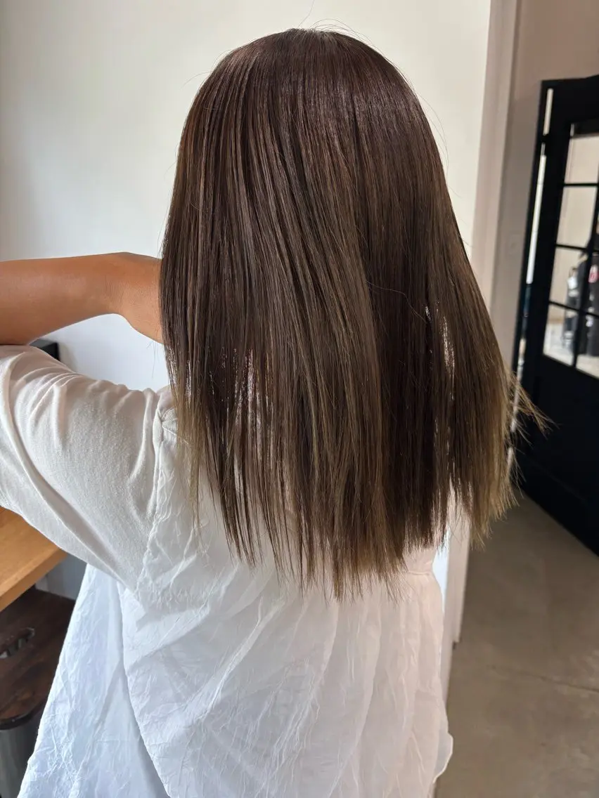 ミディアム カット ヘアカラー 髪質改善🌟縮毛矯正 えれな💎のヘアスタイル