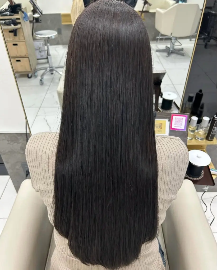 ロング パーマ 田中 陸雄のヘアスタイル