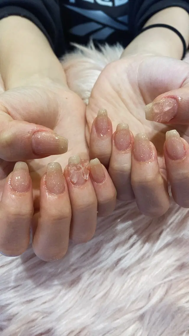 ネイル ハンドネイル crystal ⭐︎ colorのネイルデザイン