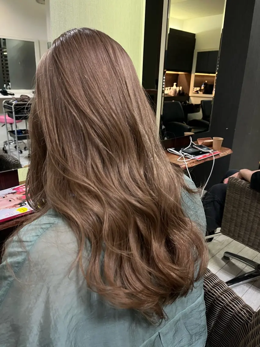 ロング カラー カット ヘアカラー トリートメント マルナ本店 ペコのヘアスタイル