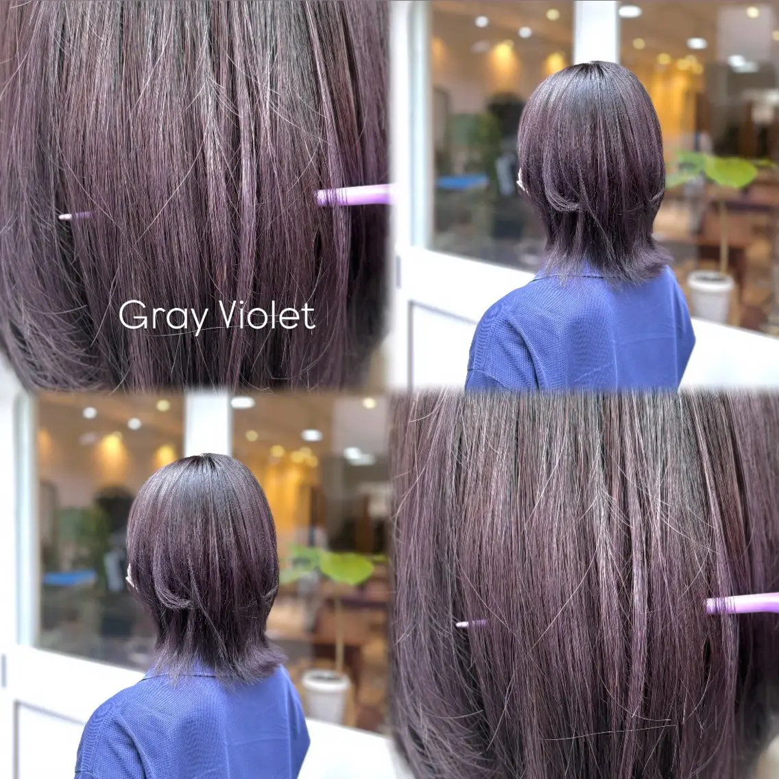 ミディアム カラー 透明感カラー 𝒀𝑼𝑴𝑬 ｜艶髪透明感カラー♡のヘアスタイル