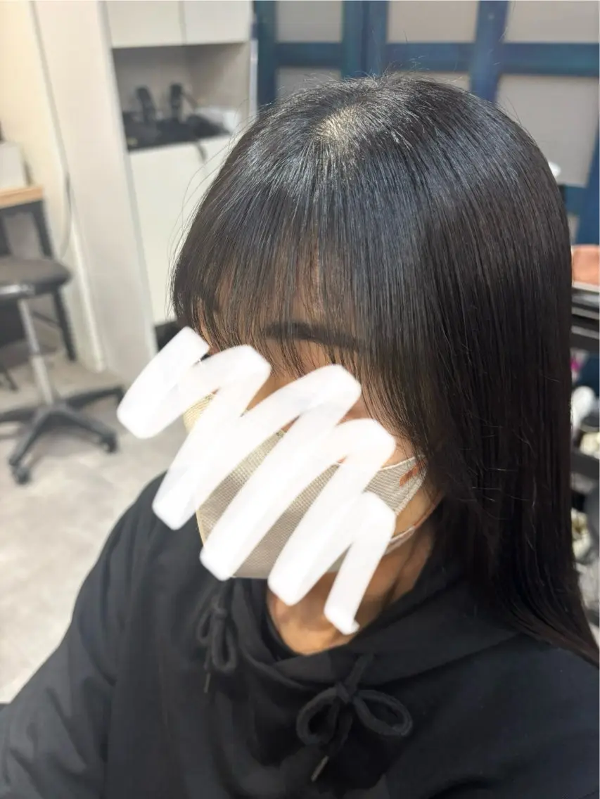 カット 縮毛矯正 田中澪🩵ྀི /HUG横浜のヘアスタイル