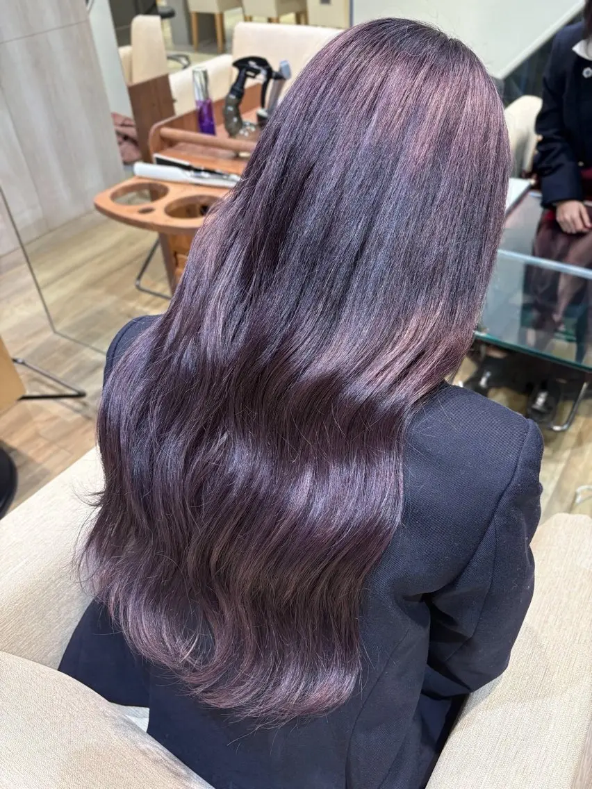 ロング カラー カット ヘアカラー あべちゃん ｜髪のお悩み相談室のヘアスタイル