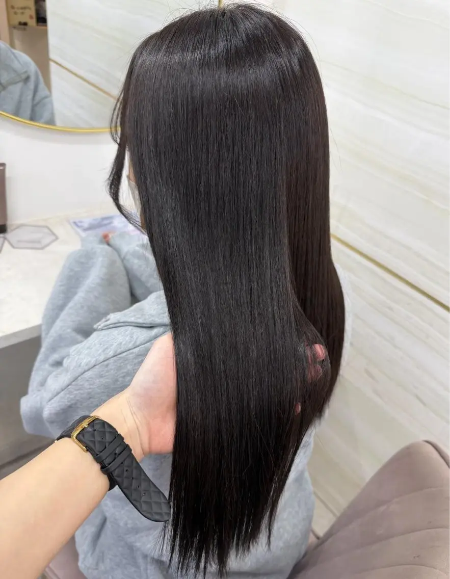 ロング カラー ブラウンカラー ダークブラウン ヘアカラー トリートメント 🍒さき🍒大宮/ 透明感カラーのヘアスタイル