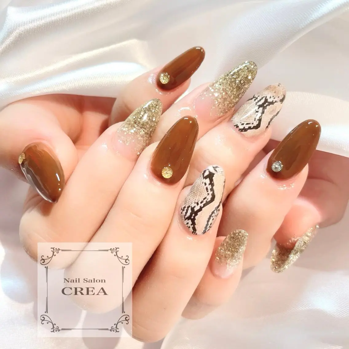 ネイル スカルプネイル ハンドネイル NailSalon CREAのネイルデザイン