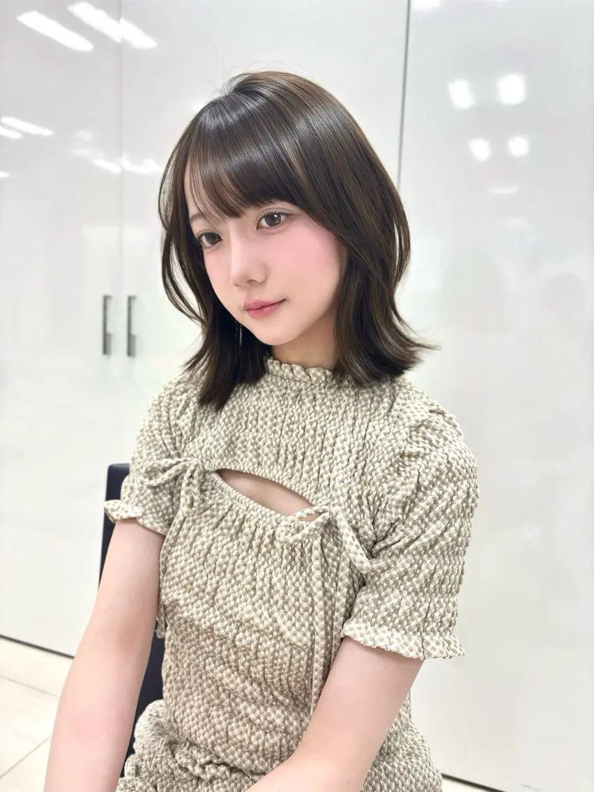 ショート ボブレイヤー ボブ くびれヘア レイヤーカット カット ブリーチなしカラー/ ♡𝐒𝐚𝐤𝐢♡のヘアスタイル
