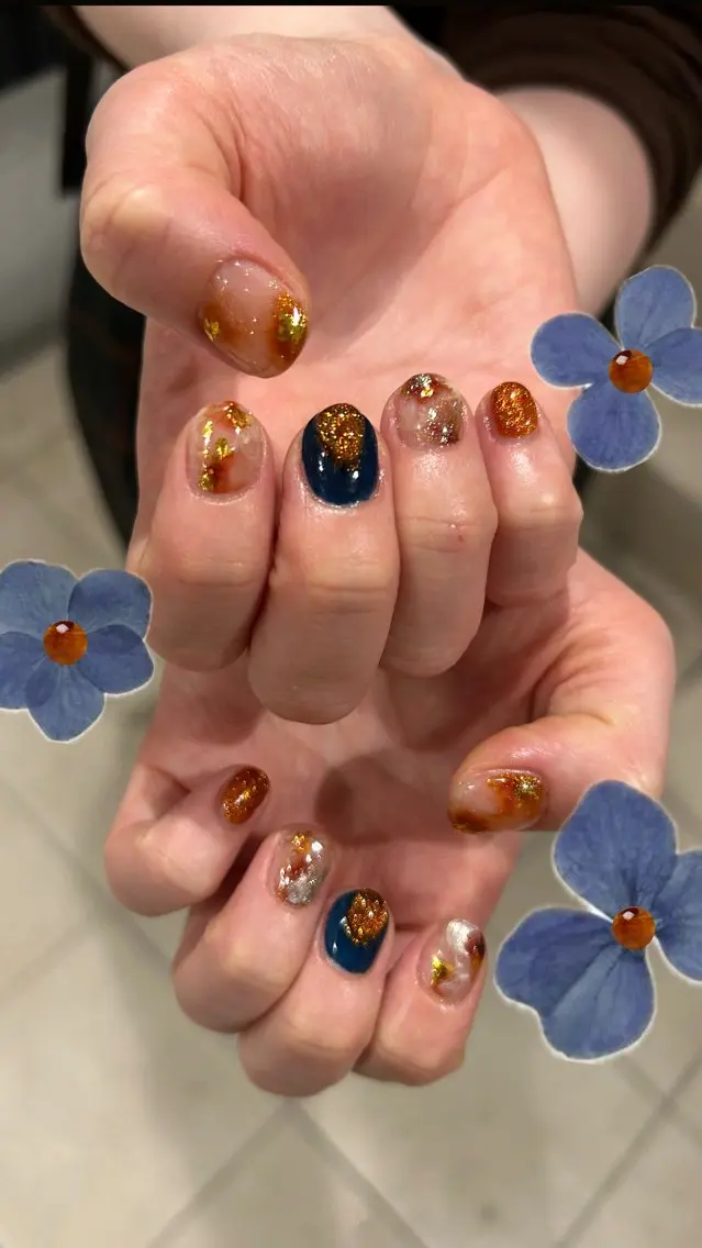ネイル ハンドネイル フットネイル ASA nail / アート☀︎ニュアンスのネイルデザイン