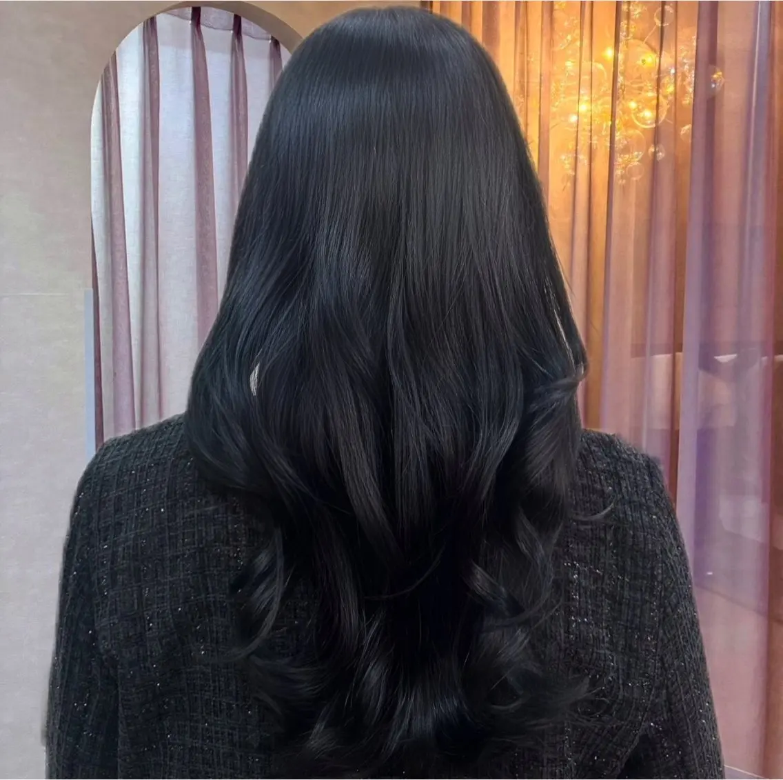 ロング カラー ヘアカラー トリートメント 斉藤 結のヘアスタイル