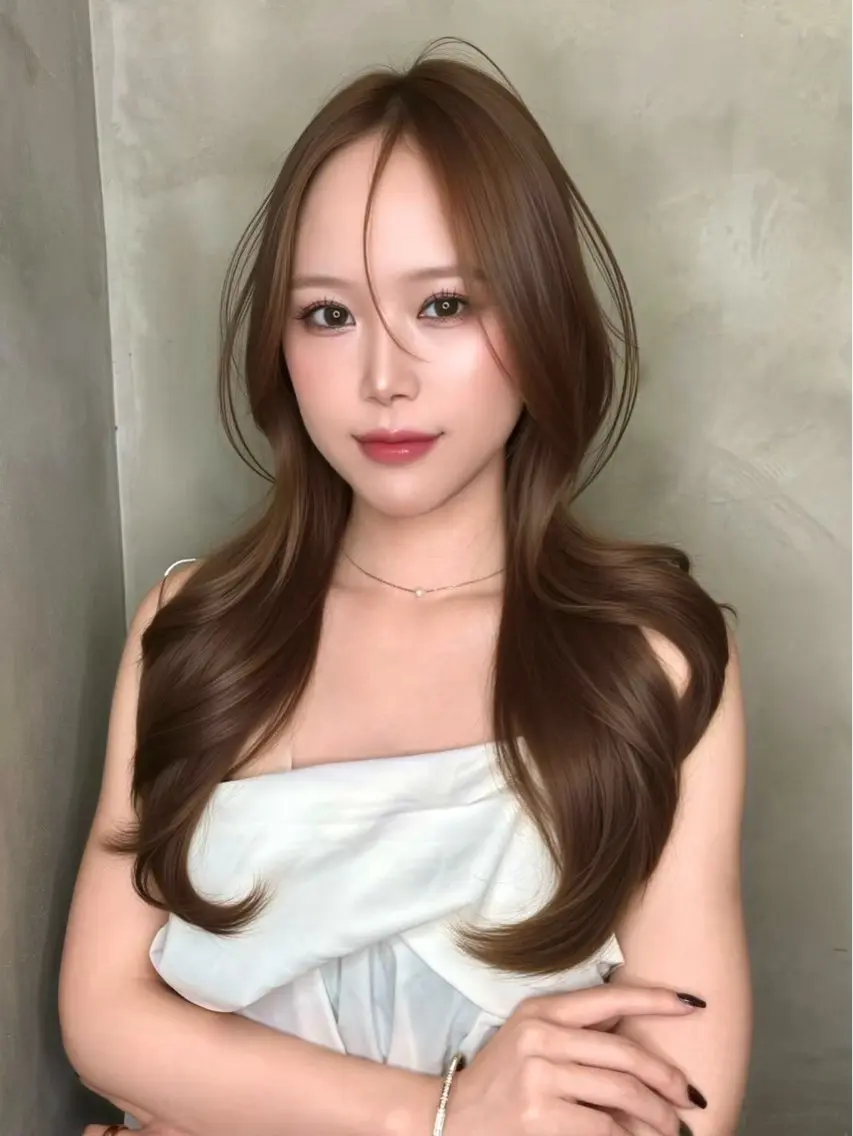 ロング 浦和うる艶 縮毛矯正⭐️セナ🎀のヘアスタイル