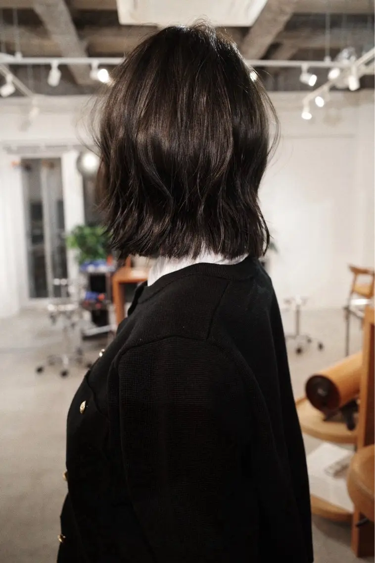 カラー ブラウンカラー 透明感カラー オリーブブラウン 池田柑美/オリーブ /透明感カラーのヘアスタイル