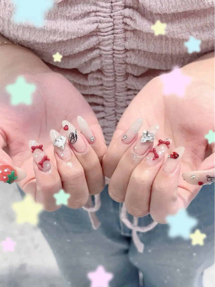 ネイル 持ち込み ハンドネイル 🩰ミキ/韓国♡ 大人girlyネイルのネイルデザイン
