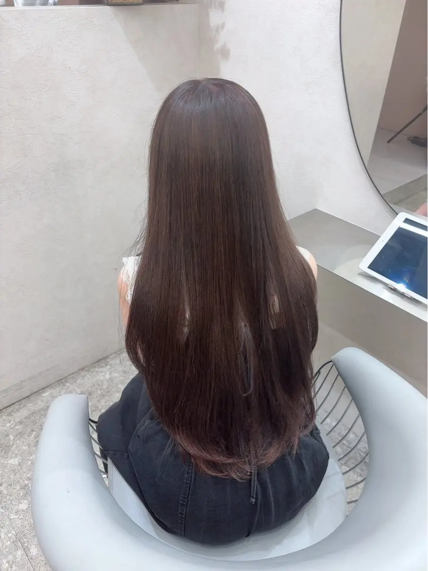 ロング カラー ヘアカラー ひなの艶カラー 髪質改善/新宿のヘアスタイル