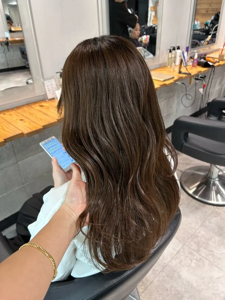 ロング カット ヘアカラー トリートメント ヘッドスパ レイヤーStyle 🪽菜々実のヘアスタイル