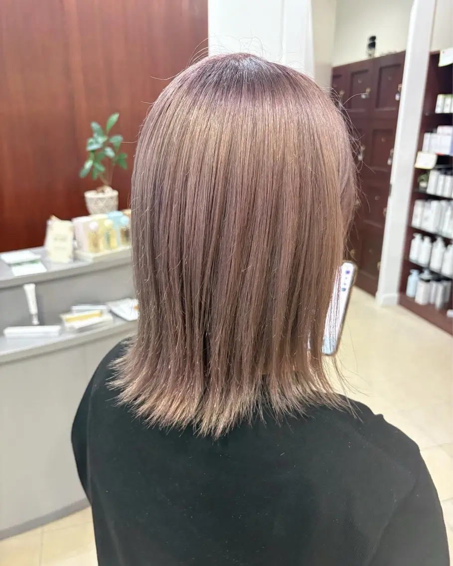 ミディアム ヘアカラー arika さやのマツエク・マツパデザイン