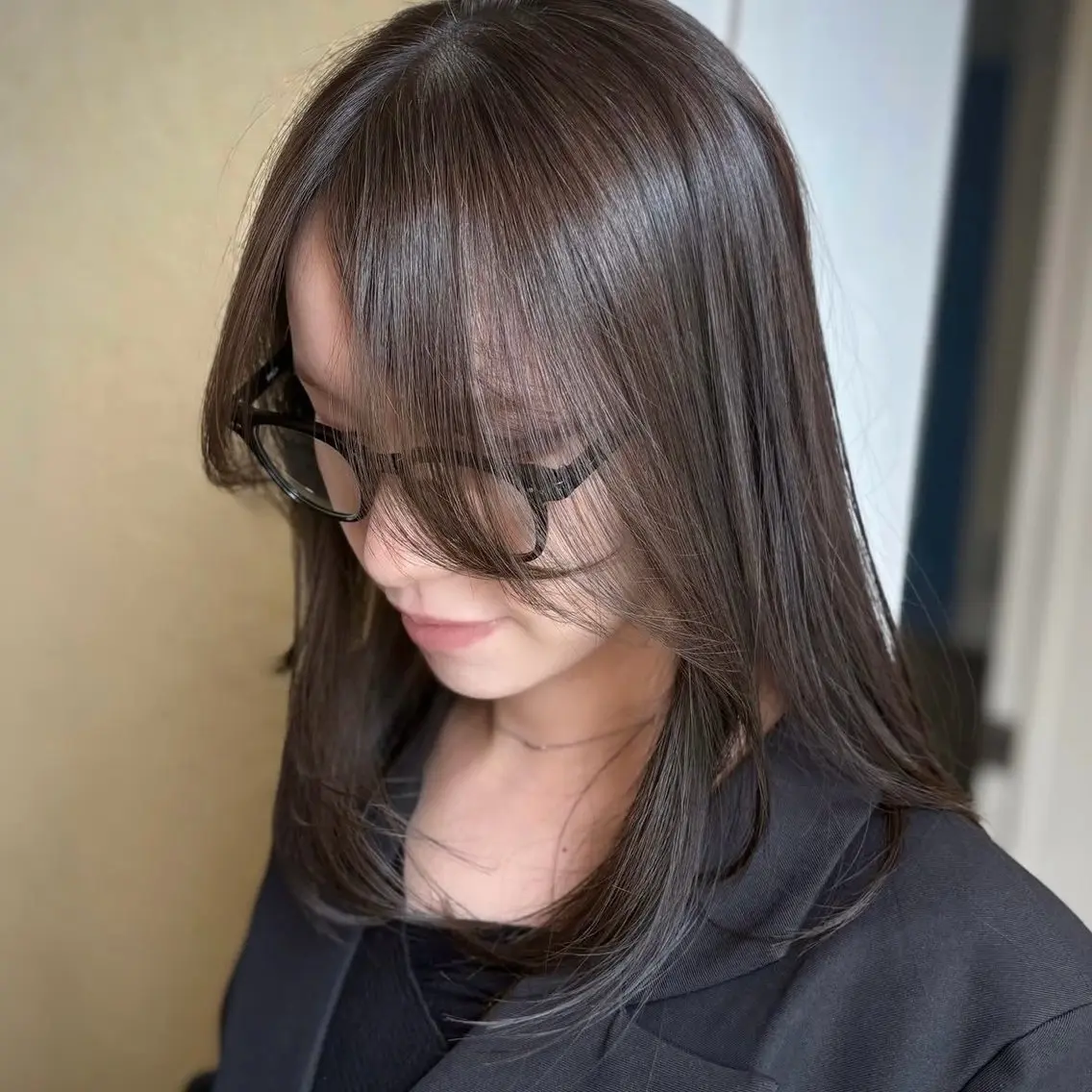 ロング カラー ヘアカラー 透明感カラー/ くるくるパーマミウのヘアスタイル