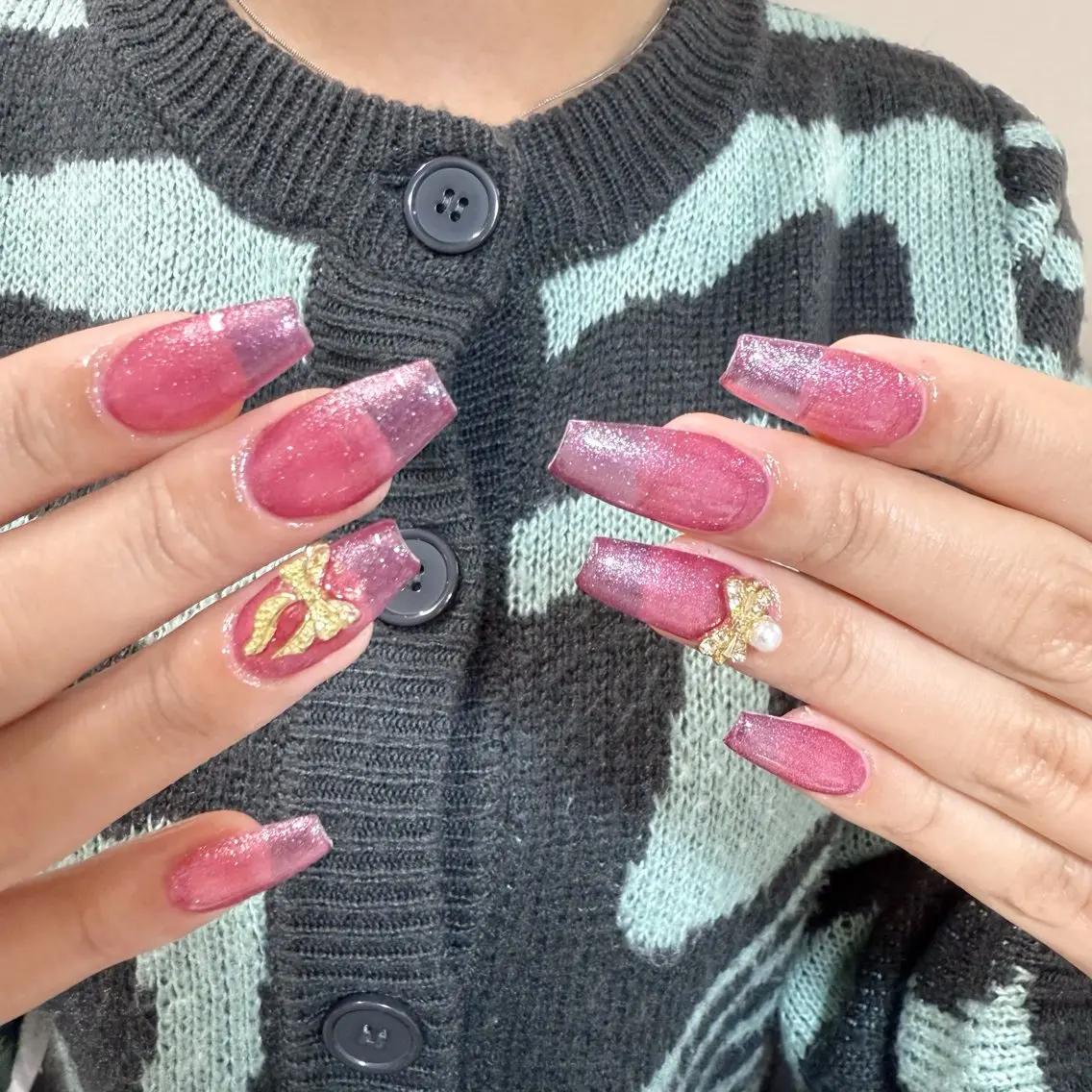 ネイル ハンドネイル 🍄Rina🍄 韓国風ネイルのネイルデザイン