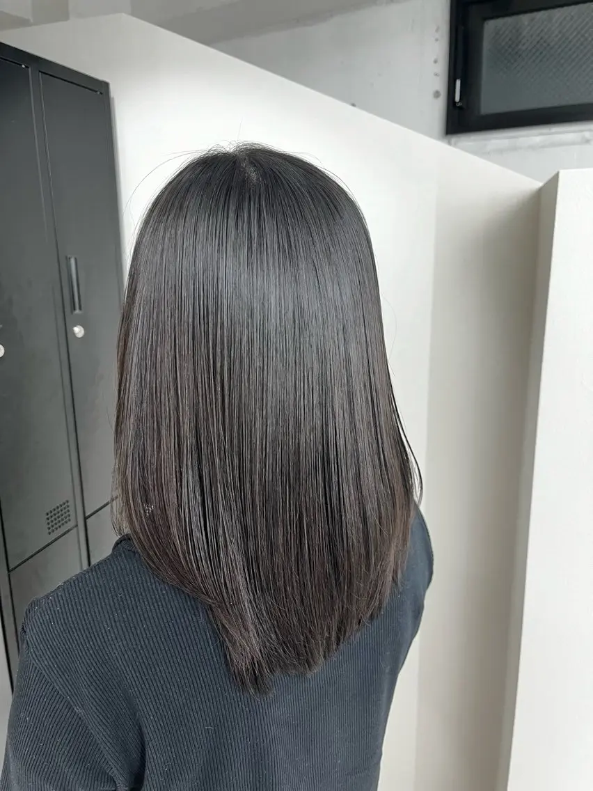セミロング 竹内 蓮のヘアスタイル