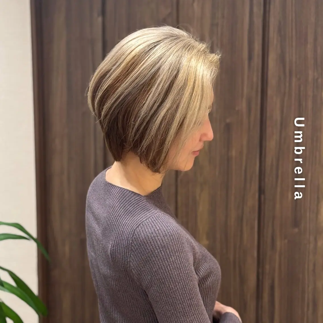 ショート カラー 前下がりボブ ボブ カット ヘアカラー トリートメント ヘアセット しんのすけ /モデルさん募集中のヘアスタイル