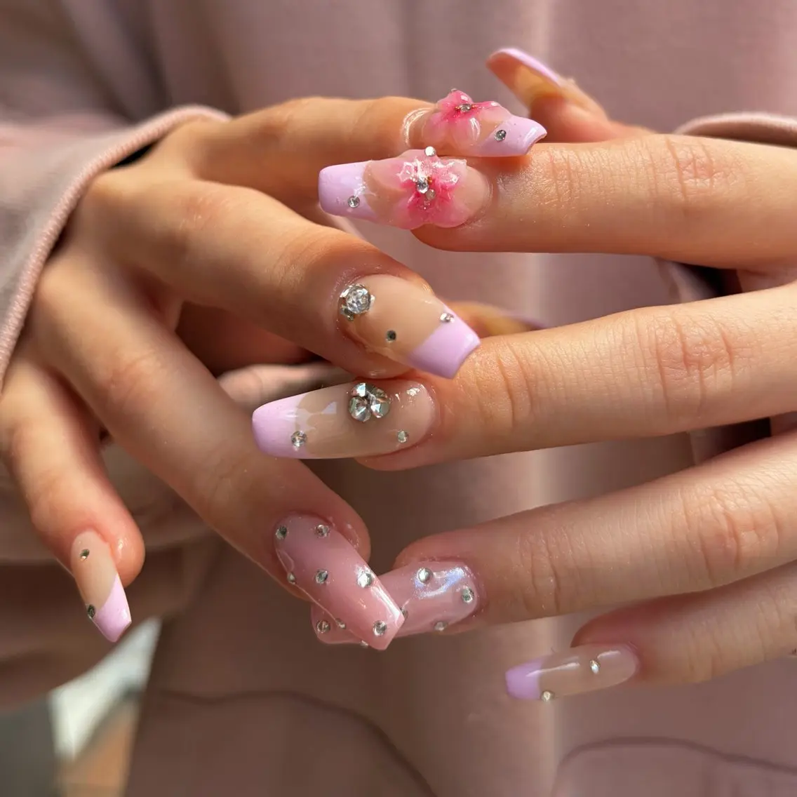 ネイル ピンク ハンドネイル ballie／小野原 なつみのネイルデザイン