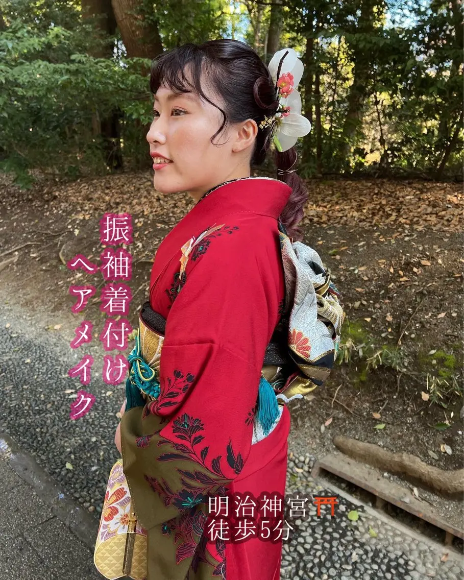 👘振袖　着付けの写真