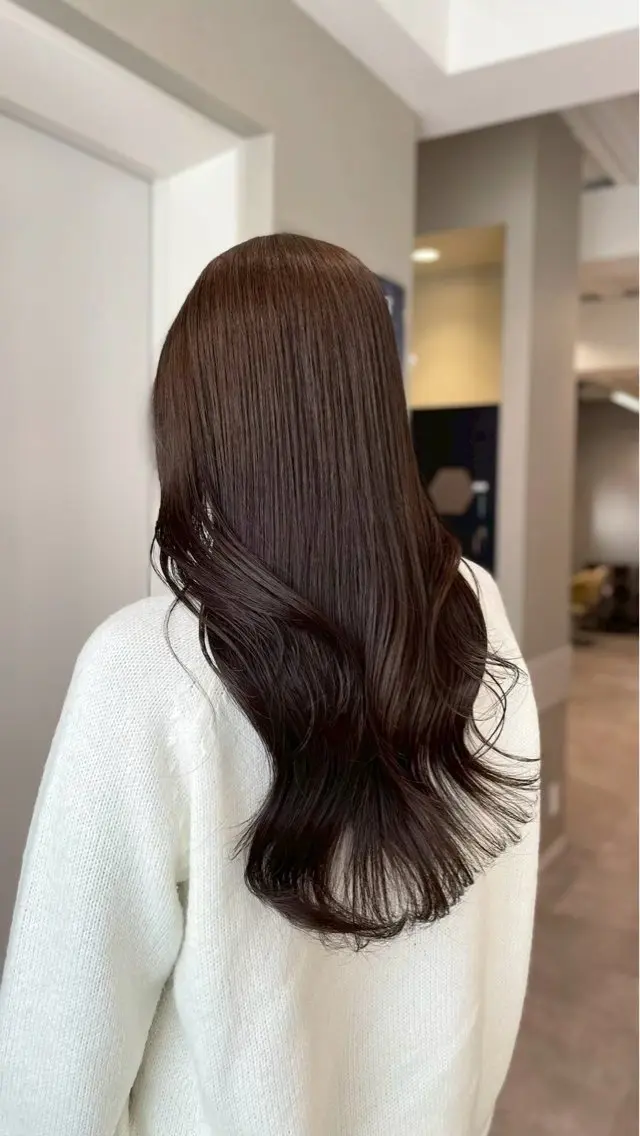 ロング カラー カット ヘアカラー トリートメント 伊勢原美容室/透明感 カラー/モデル様募集のヘアスタイル