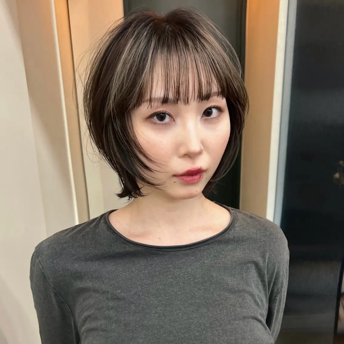 ミディアム カラー カット ハイトーンカラー/ さらさのヘアスタイル