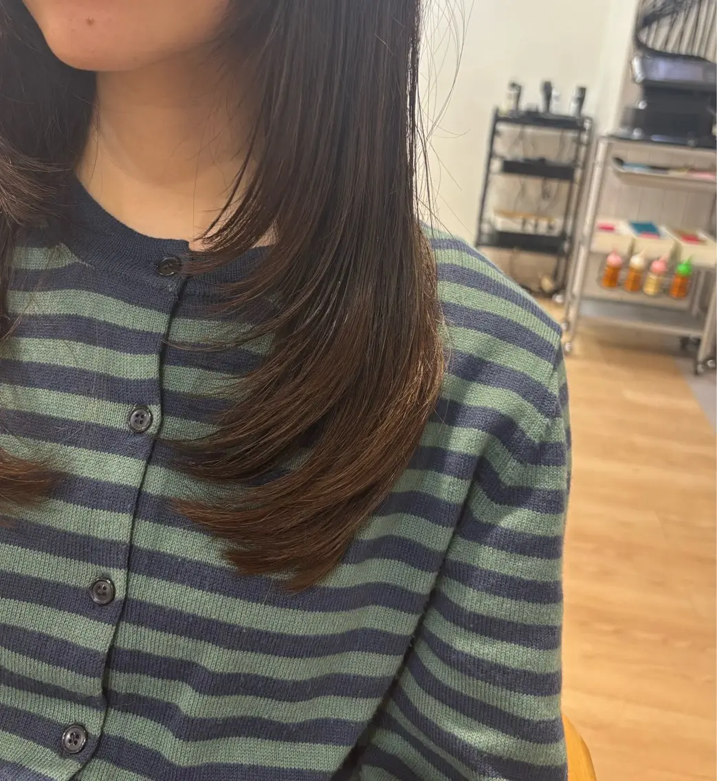 【ロングの方限定】layer cut + color +髪質改善treatment🌟の写真