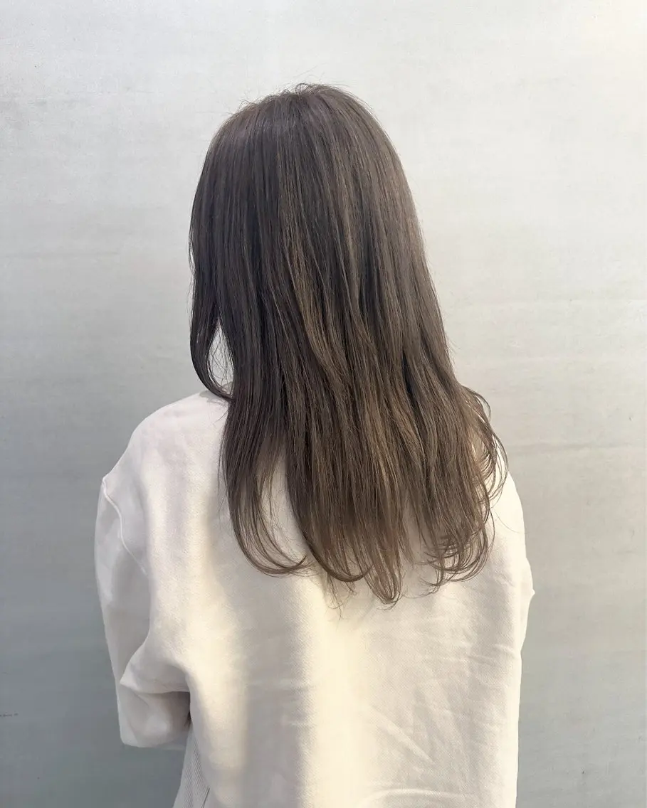 ロング カラー カット ヘアカラー 竹本りんか/梅田/ 新大阪/天王寺のヘアスタイル
