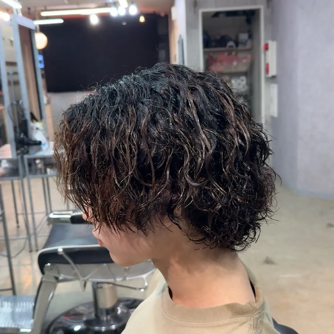 ミディアム パーマ ヘアアレンジ メンズ MENIN メンズ サロン 望月 涼太のヘアスタイル