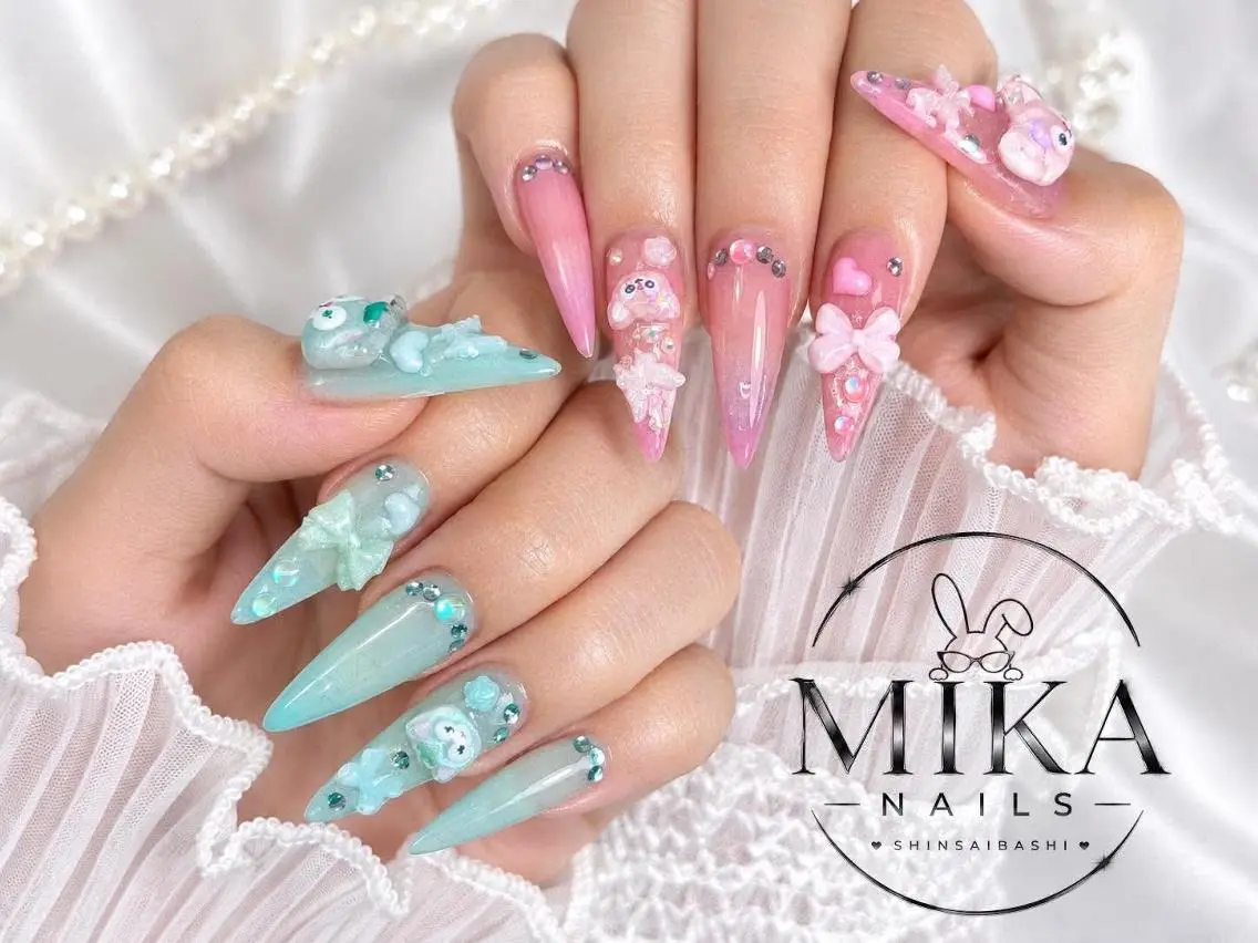 ネイル アートネイル チークネイル ドット フットネイル フレンチネイル ハンドネイル 🌷Luna Mika🌷のネイルデザイン