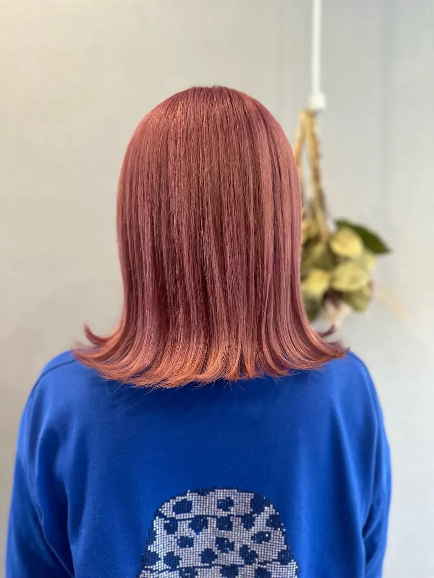 ミディアム カラー カット ヘアカラー トリートメント K Harukaのヘアスタイル