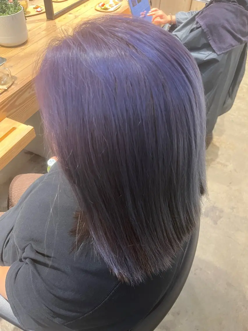 ミディアム ヘアカラー 中村 波瑠のヘアスタイル