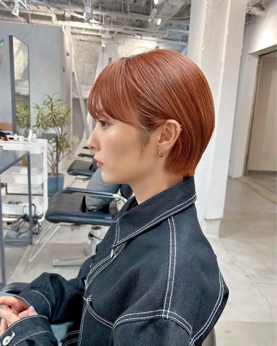 ショート ワイドバング ❤️ショートカット ・顔周りカット❤️のヘアスタイル