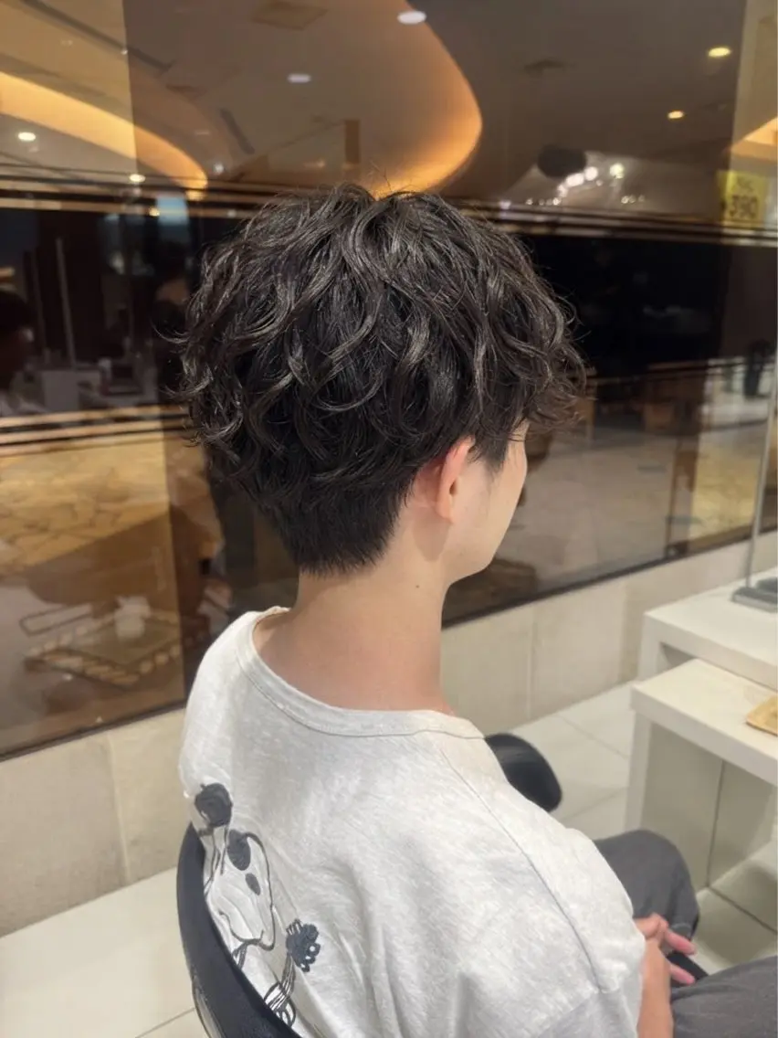 ショート パーマ メンズ カット パーマ AVANCE.京橋/ annaのヘアスタイル