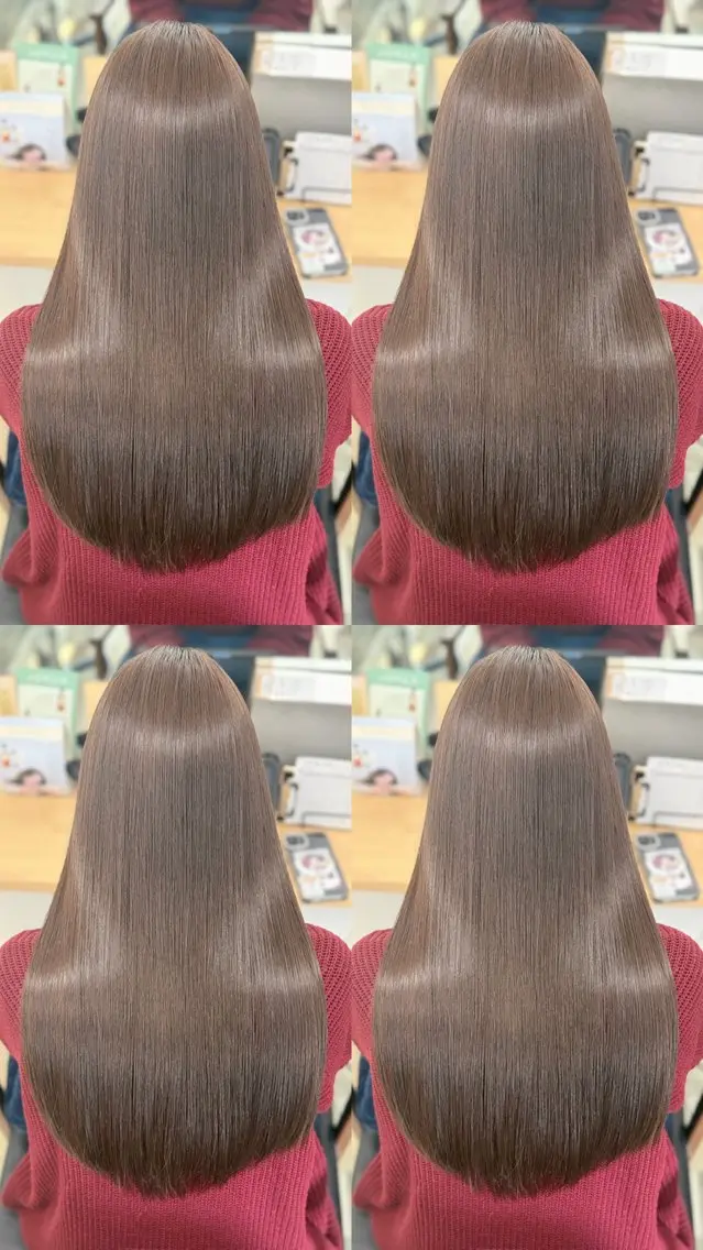 ロング 髪質改善 ヘアカラー トリートメント 髪質改善🪽 森川☜ ☜ のヘアスタイル