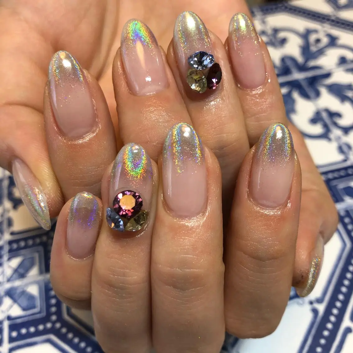 ネイル ミラーネイル ハンドネイル Nailist Ayaのネイルデザイン