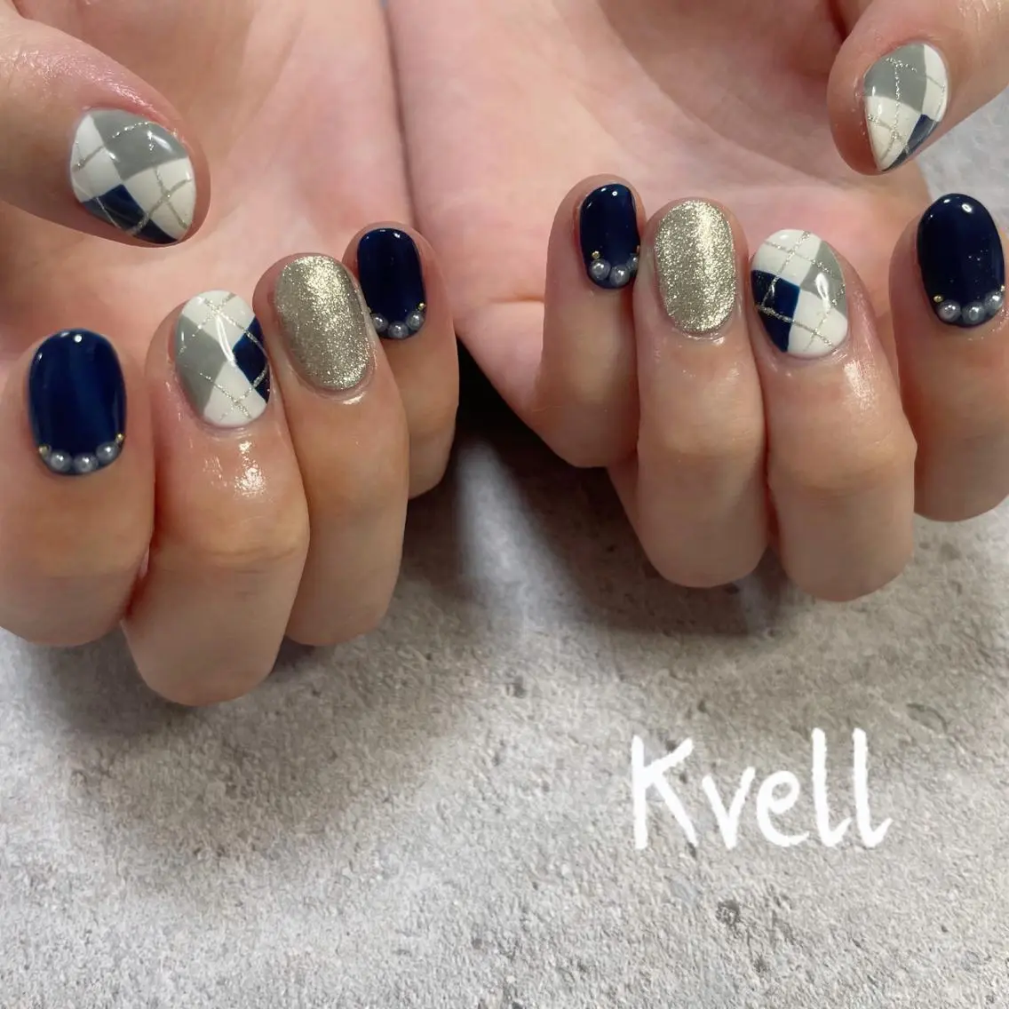 ネイル ハンドネイル nailsalon Kvellのネイルデザイン