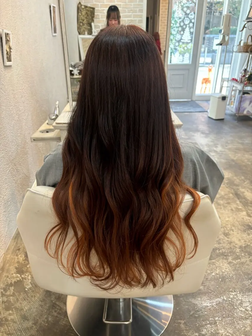 ロング カラー 山﨑彩乃 🫧 髪質改善✨️のヘアスタイル