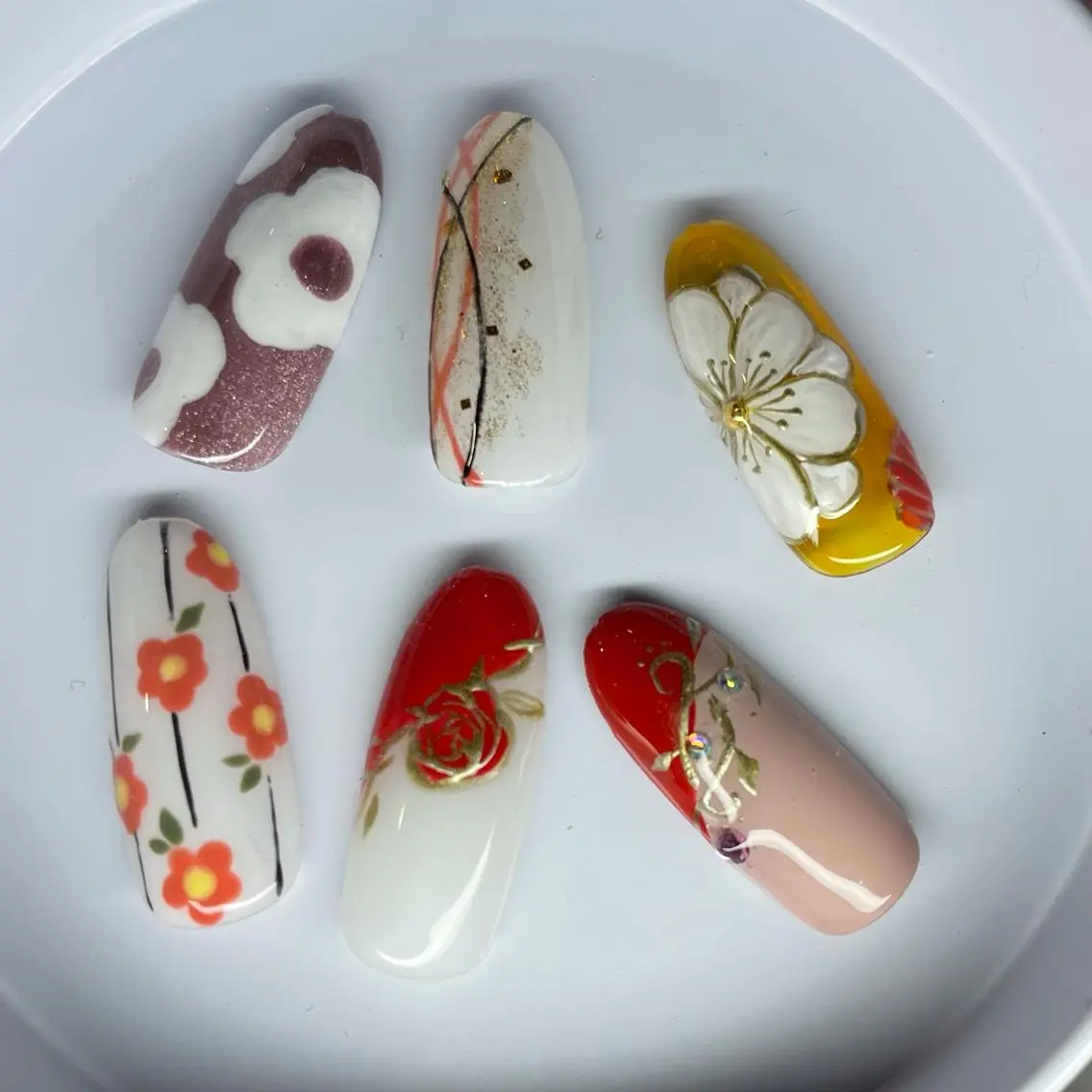 ネイル 成人式 ハンドネイル Sunny.Roa nail💅のネイルデザイン