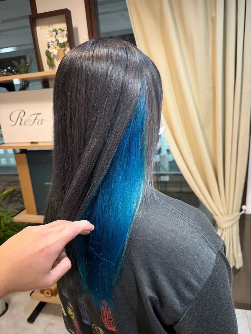 ミディアム カラー 坂井田 浩樹のヘアスタイル