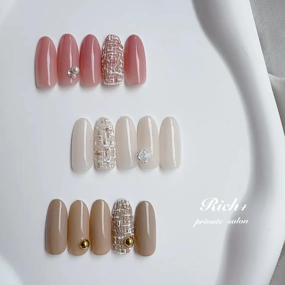 ネイル ツイードネイル Rich+nail Mayuのネイルデザイン